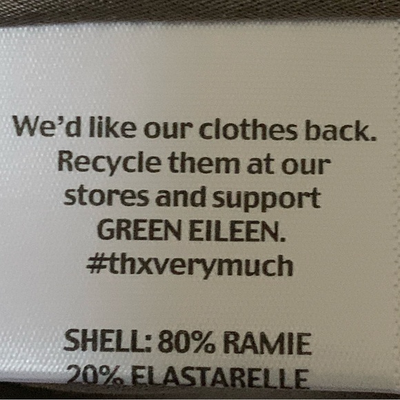 Eileen Fisher jacket S ramie gloss stone zip buttoned sleeves EUC classic - Picture 5 of 7